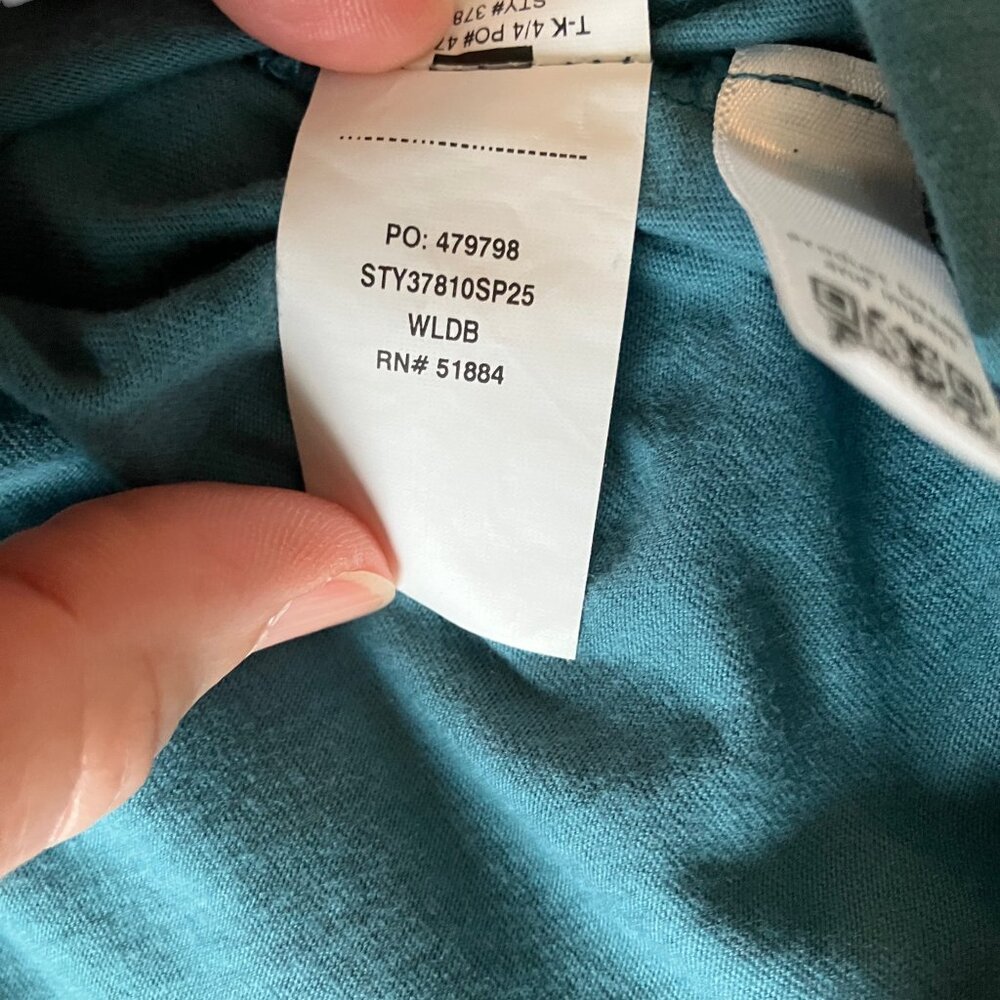 Patagonia Women’s Imagination easy cut pocket shirt wetland blue Size M & L NWT - Picture 11 of 16
